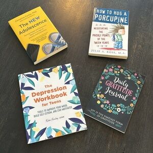 Teen Tween Adolescent Book, Depression Workbook and Gratitude Journal Bundle